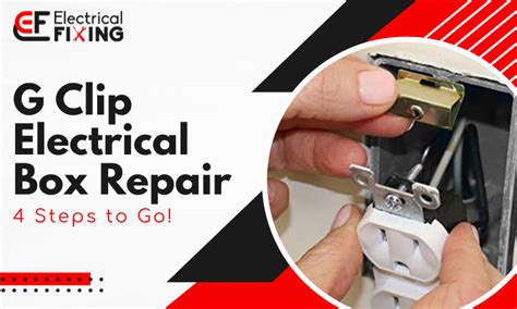 g-clip electrical box repair home depot|electrical outlet box repair clips.